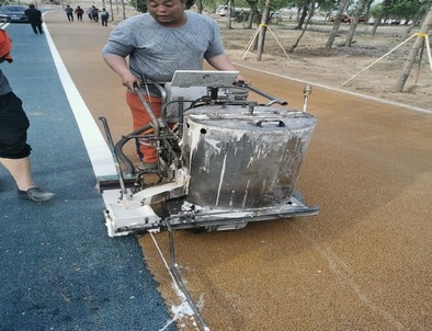 乌海乌海景区标线施工